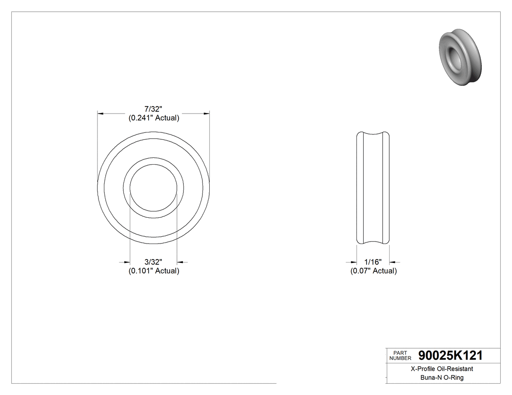 Technical drawing - 90025K121